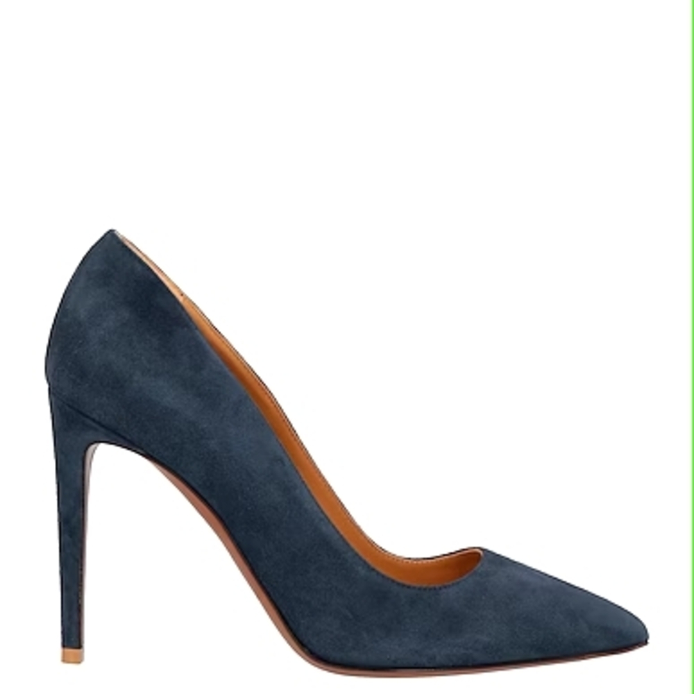 Ralph Lauren Dark Gray Suede Pumps 10